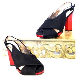 Diane Von Furstenberg block heels